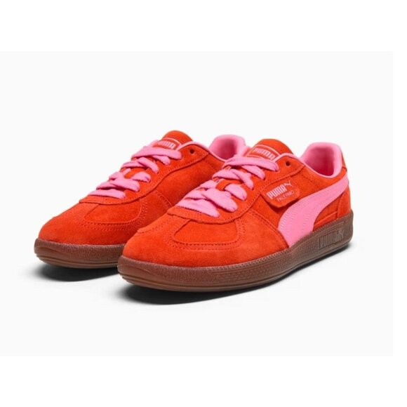 Puma Shoes - Puma Women's Size 7 Retro Style Lace Up Palermo Sneakers Fierce Red-Poison Pink